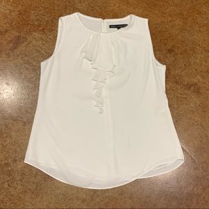 White House Black Market Size 6 Blouse White